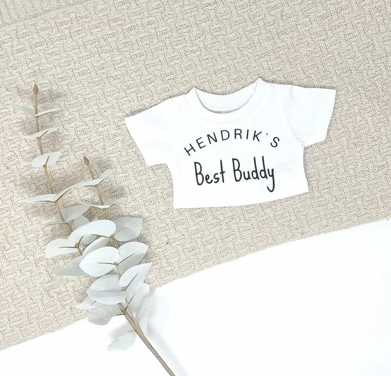 Partner T-Shirts: Kind & Lieblingskuscheltier | Lieblingspuppe | personalisiert mit Wunschnamen | Best Buddy T-Shirts, individuell – Bild 8