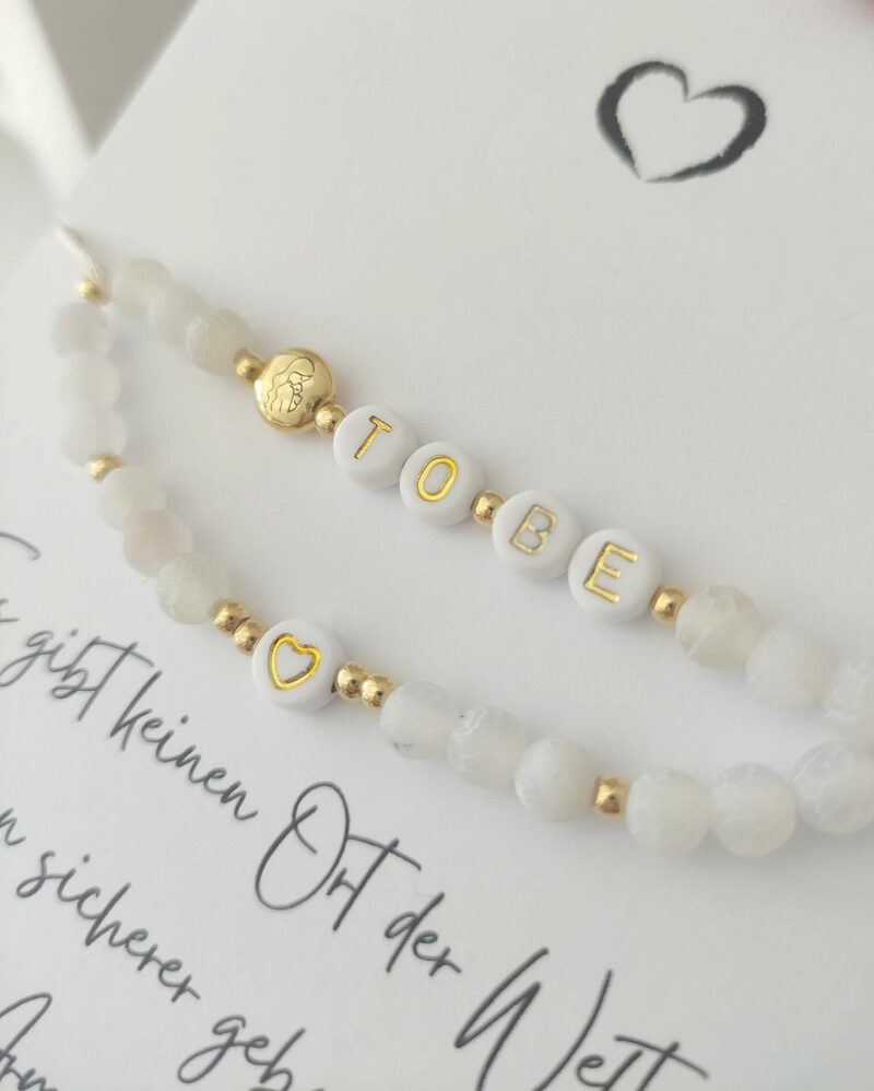 Naturstein Armband Für Frauen - Positives Geschenk Mit Ermutigungskarte